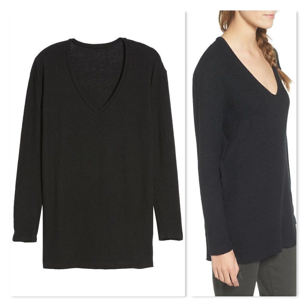NEW! BP V-Neck Long Sleeve Sweater size XS in Black